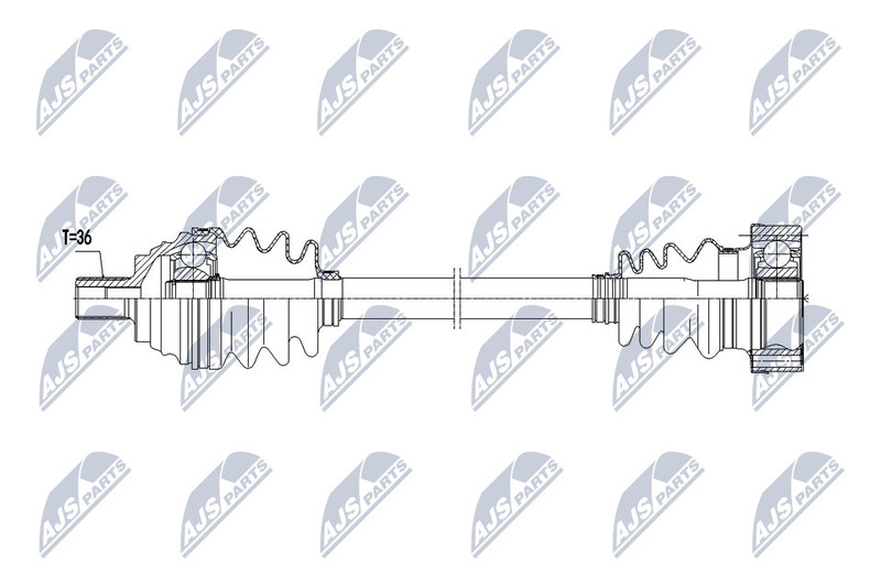 Arbre de transmission pour Golf VI et Passat en alliage de grade d'origine