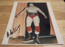 Nikolai Volkoff (d. 2018) Wrestler Autographed 8X10 Photograph Wrestling WWF HOF