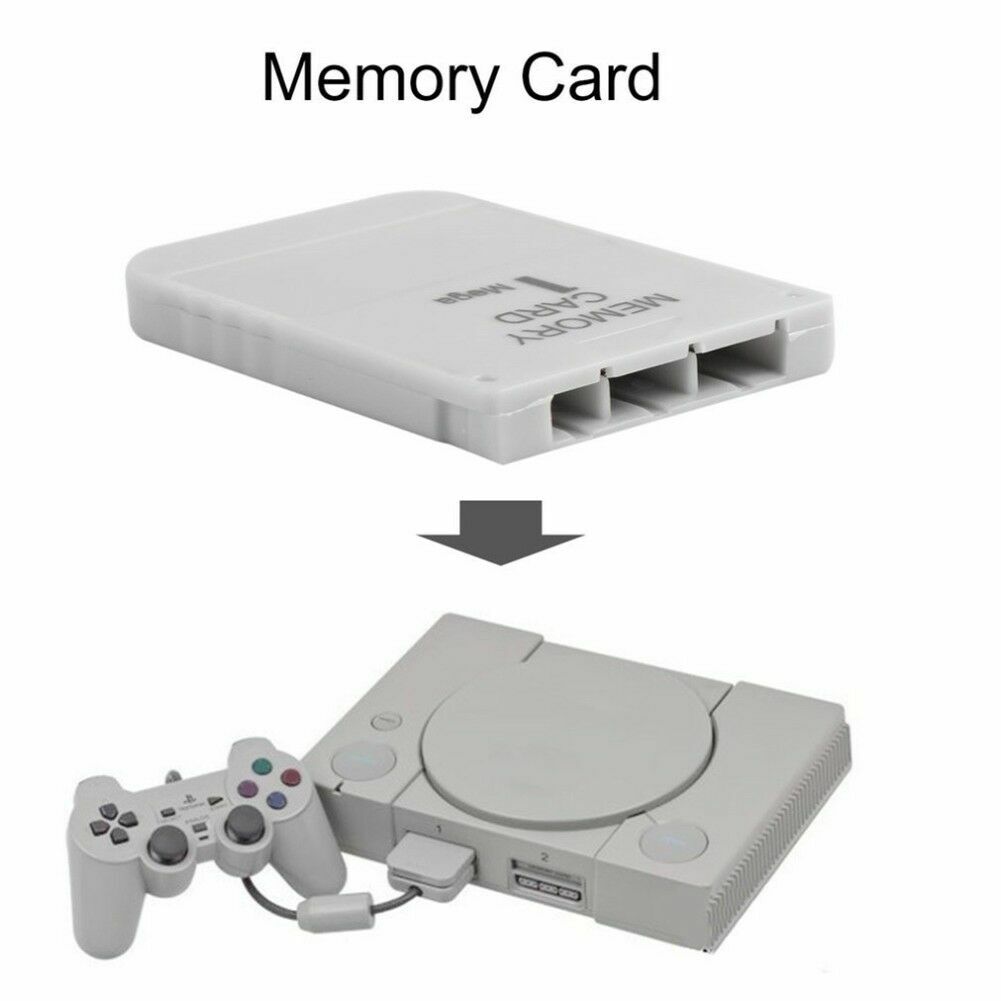 New White 1 MB 1 M Memory Card for Sony Playstation 1 One PS1 PSX