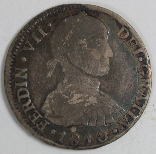 1810 JP ( LIMA PERU ) 2 REALES (SILVER) VERY SCARCE ---IMAGINARY BUST---