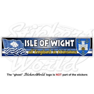 ISLE of WIGHT Großbritannie Flagge Wappen National Emblem, 180mm Vinyl Aufkleber