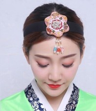 Korean Traditional Hanbok Hair Bands Women Vintage Headband Cosplay Headpiece