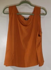 Silk Orange Sleeveless sz 2 Camisole Tank By Citron Santa Monica