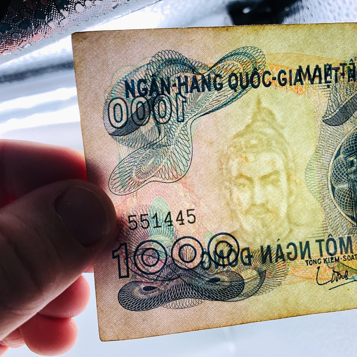 1971 Vietnam 1000 Mot Ngan Dong Banknote Bank Note Viet Nam