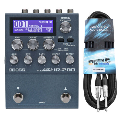 Boss IR-200 Direct Amp IR Loader + keepdrum Klinkenkabel