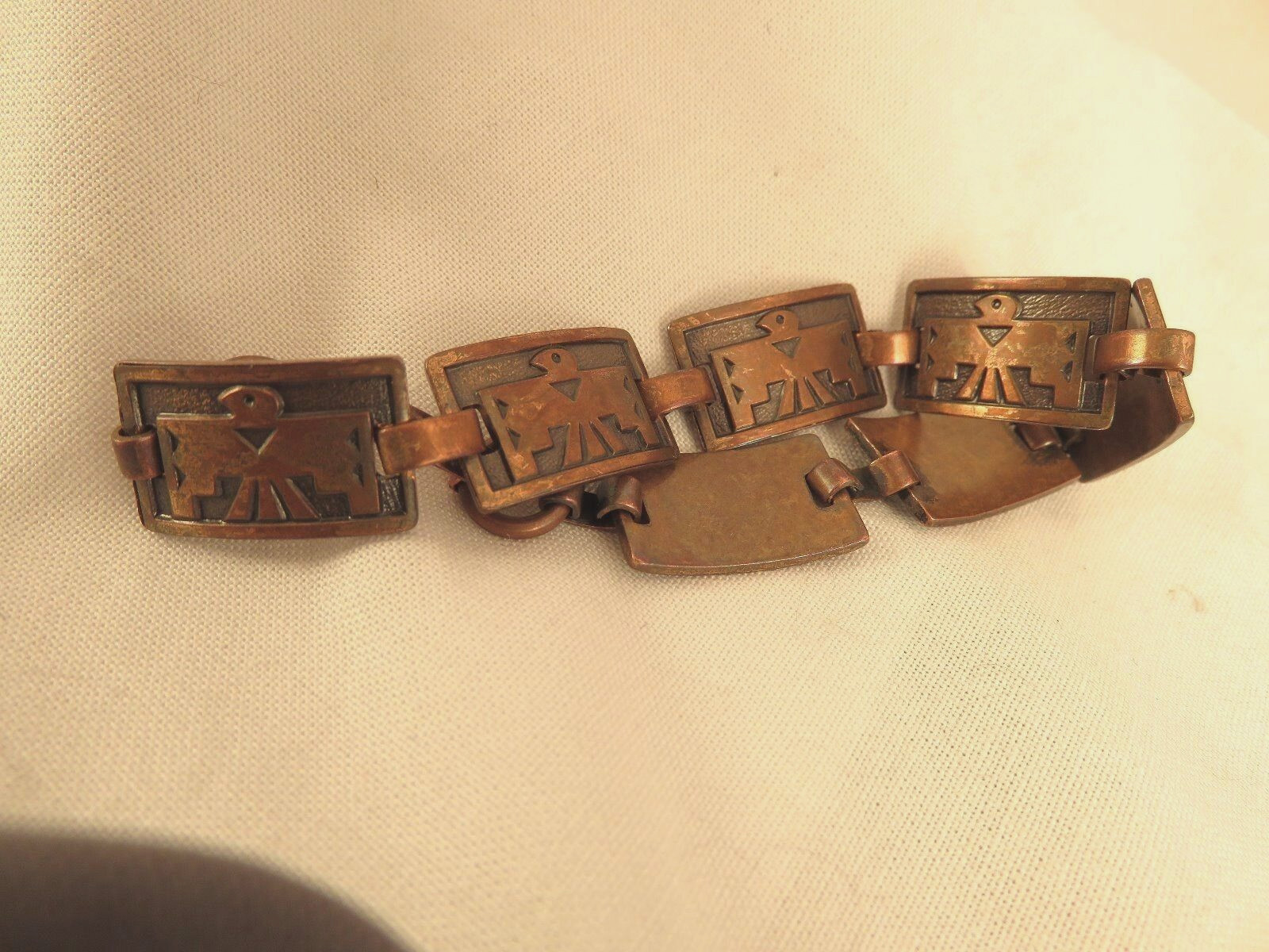 Copper Thunderbird Rectangular Link Bracelet  (62… - image 6