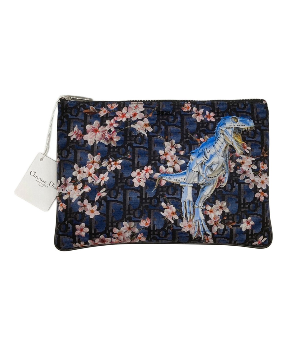 Diorディオール★Oblique Clutch★クラッチバッグ★ネイビー ネイビー（紺）系 Dior DIOR OBLIQUE(ディオール ディオール