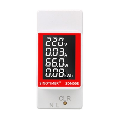 SDM008 AC Din Rail Multifunctional Meter with LCD Display Measure AC Power