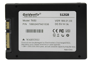 Goldenfir T650 512GB SSD 2.5インチ 未開封 10点 GOLDENFIR T650 SSD 512GB Internal 2.5