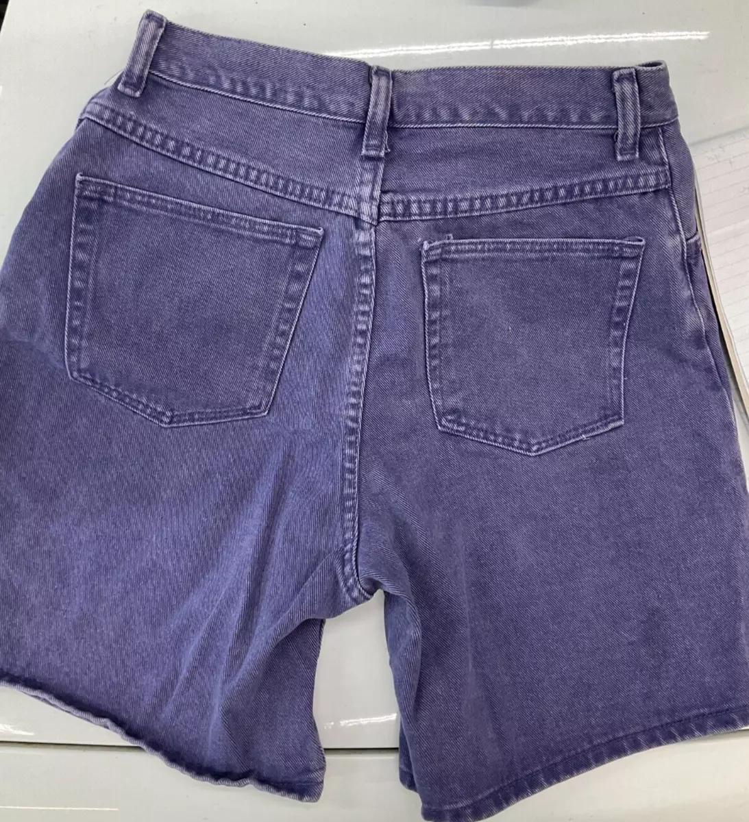 Dark purple jean shorts sales