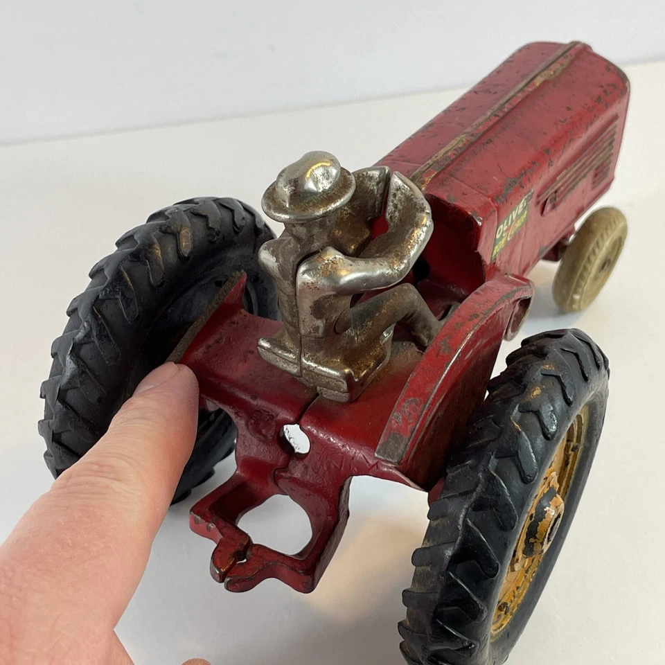 ANTIGUO TRACTOR AGRÍCOLA DE 70 FILAS DE JUGUETE DE HIERRO FUNDIDO ARCADE AÑOS 30 como está Foto 3 de 4