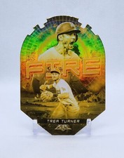 2022 Topps Fire TREA TURNER Gold Minted On Fire Die Cut DODGERS #EF-17