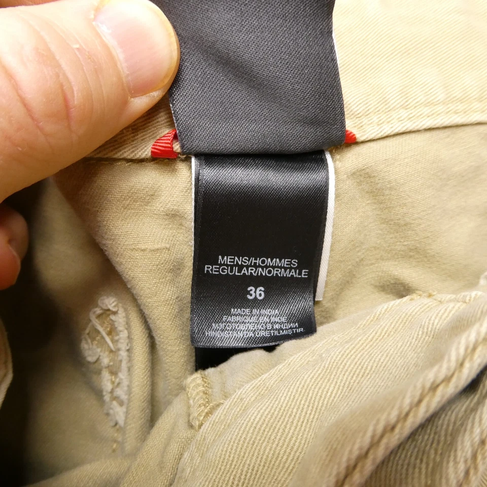 Pantalones Cortos The North Face Talla 36 Estilo Chino Algodón Lona Tostado Caqui Pesca Senderismo Foto 3 de 4