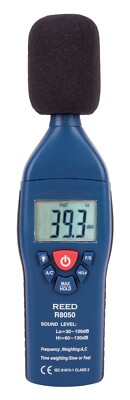 Reed Instruments R8050 Sound Level Meter w/ IEC 61672-1 Class 2 Standards
