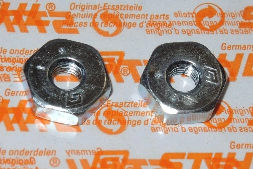 0801 Stihl Mutter Sechskantmutter Schwertbefestigung Kettenraddeckel MS HT 2x