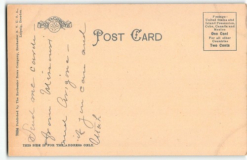 NORWICH, CT Ansicht des Shetucket River - c1905 UDB Postkarte - Bild 2 von 2
