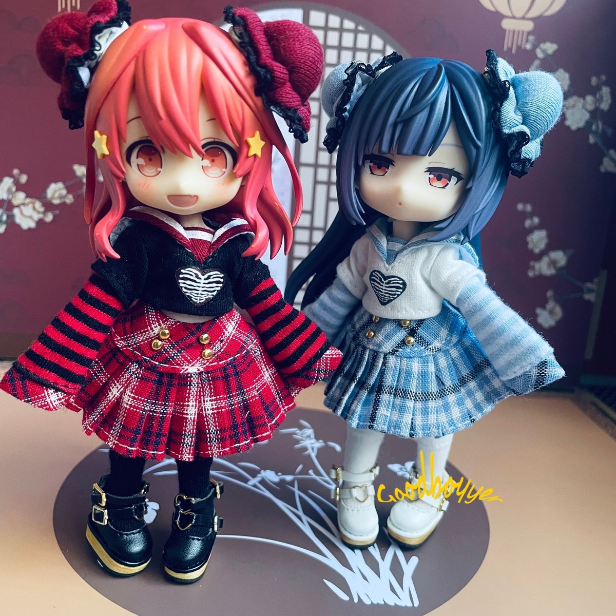 1/12 OB11 GSC P9 UF Doll Clothes JK Sailor Suit Blouse+Skirt 1/12 OB11 GSC P9 UF Doll Clothes JK Sailor Suit Blouse+Skirt