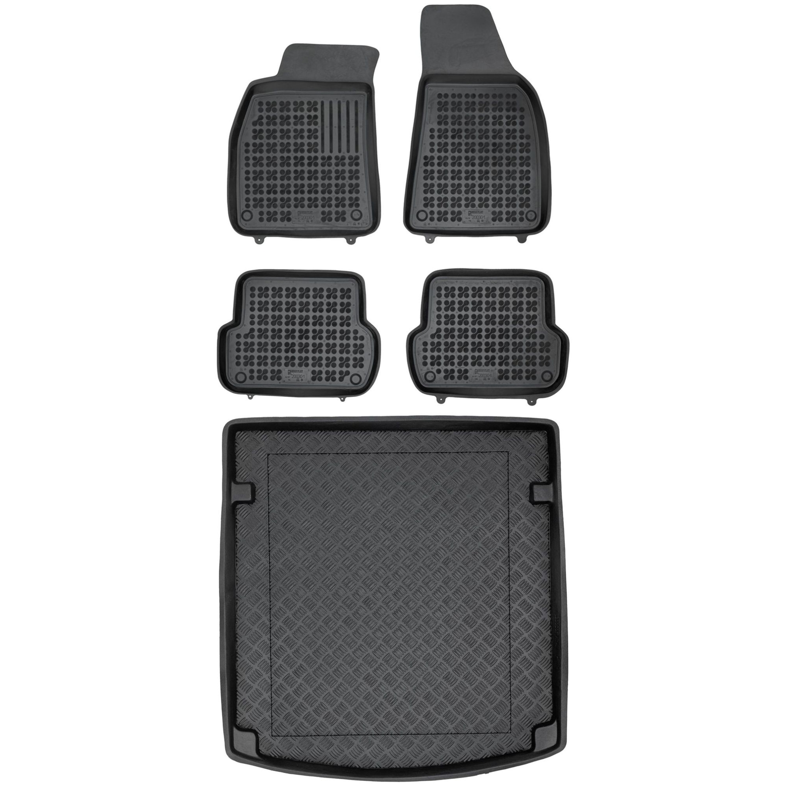 Tapis de sol et coffre Seat Exeo 2008 pour sorties famille et ski