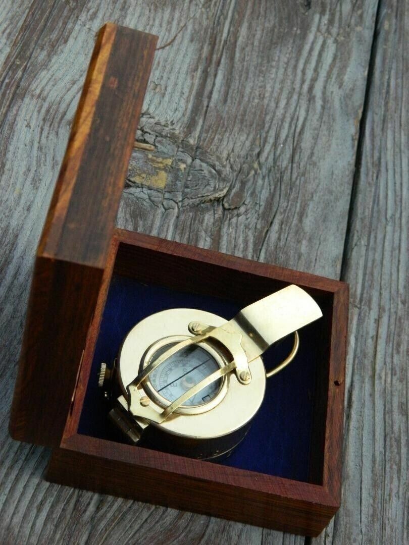 Antique Brass Military Compass Vintage Collectible Compass Brass Pocket Compass eBay