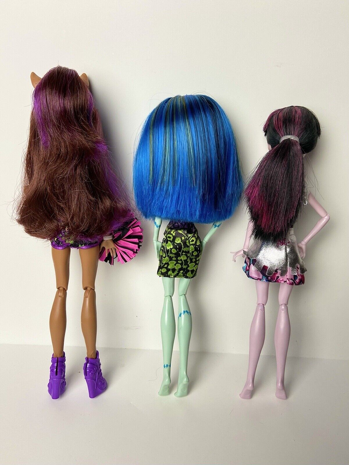 Bundle of 3 Monster High® Dolls (Clawdeen Wolf™ & Frankie Stein™ &  Draculaura™) 