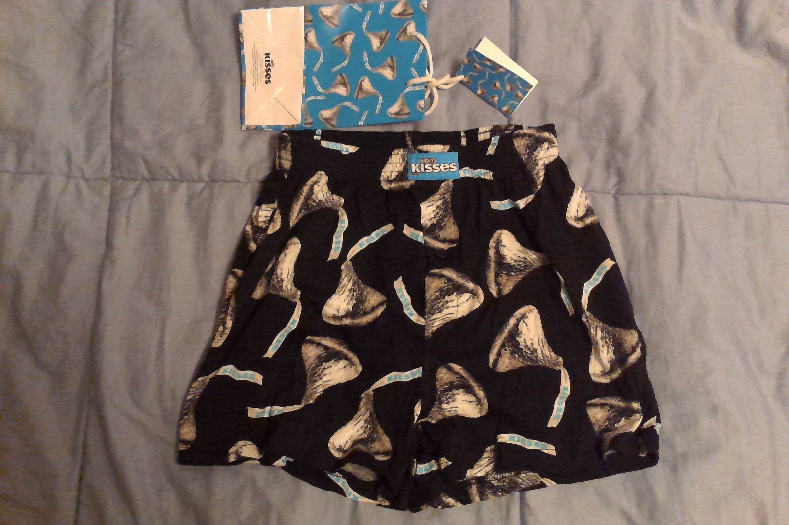 New Men's Hershey Kisses Boxers & Gift Bag Sz Small Valentine's Day NWT