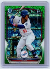 2023 Bowman Yunior Garcia #BCP-142 Green Shimmer 51/99 Los Angeles Dodgers
