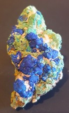 Minerale***AZZURRITE NATURALE MAROCCO-BLU INTENSO-COLLEZIONE RARO-Legg. descriz.