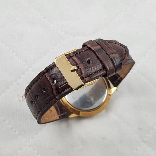 VINTAGE SWANK 17 JEWELS MECHANICAL HANDWIND BLACK FACE MEN'S WATCH - Picture 6 of 10
