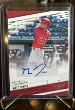 2021 Panini Chronicles Prestige Autographs No.PR-MT MATT THAISS LA Angels
