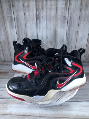 Nike Zoom Flip N Basketball Shoes Mens 13 Black Red Athletic