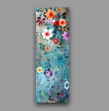 Cascading Flowers Bookmark - Handmade Aesthetic Bookmark, Book Reader Gift