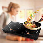 Portable Induction Cooktop Countertop Dual Cooker Burner Stove Hot Plate 2400W