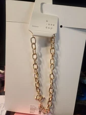 A New Day Gold Tone Rope Link Chain Statement Necklace NEW Adjustable