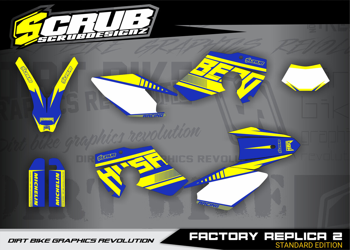 HUSABERG デカール ステッカー グラフィックキット Husaberg FE 2006 2007 2008 Graphics decals stickers kit SCRUB | eBay