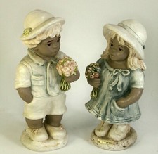 2 Alice Figuren Mädchen Junge Steinfiguren Formano