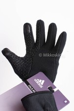 adidas Running Gloves WOMEN's Medium Cold RDY Comfort Fleece Reflective Black