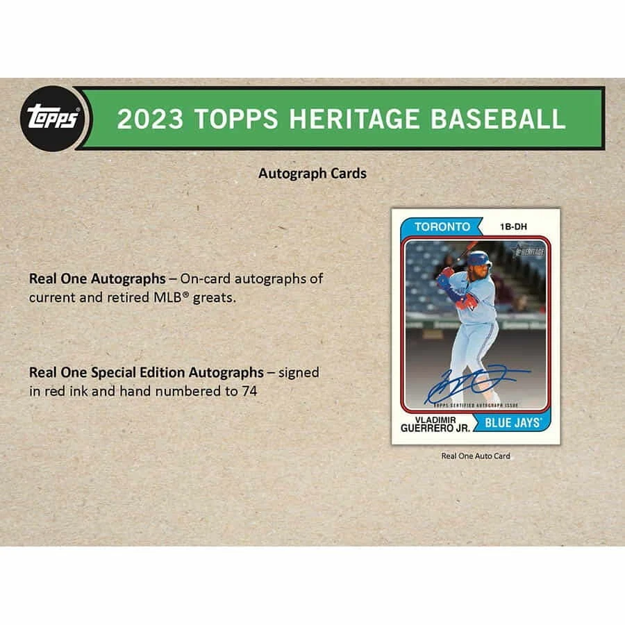 2023 Topps Heritage Baseball Value Box (40ct Case) - Factory Sealed