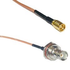 RG316 SMB FEMALE to BNC FEMALE BIG BULKHEAD RF Cable Rapid-SHIP LOT