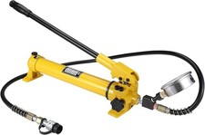 Hydraulic Hand Pump 900CC Portable Manual with Pressure Guage 10000Psi Lifting