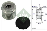 Generatorfreilauf Lichtmaschine FüR Volvo S40 I 644 V40 95-04 30782701