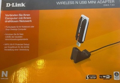 D-Link DWA-140/DE Wireless-N USB Stick 300 Mbit/s Neu Händler