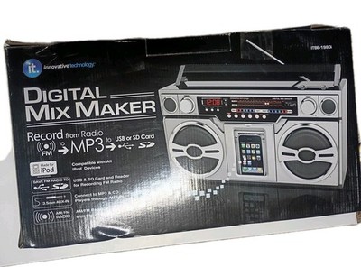 Innovative Technology Digital Mix Maker ITBB-1980i Aux/FM/AM- New In Box