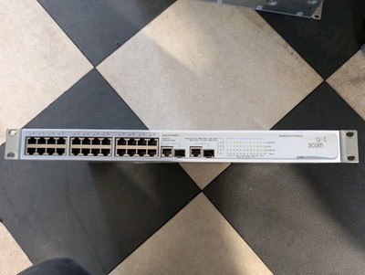 3Com 3C16491 Baseline POE Switch 2426-PWR Plus 24-Port 10/100 & 2x Gigabit