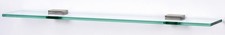Alno A8455-18 Contemporary II 18" Glass Bathroom Shelf - Nickel