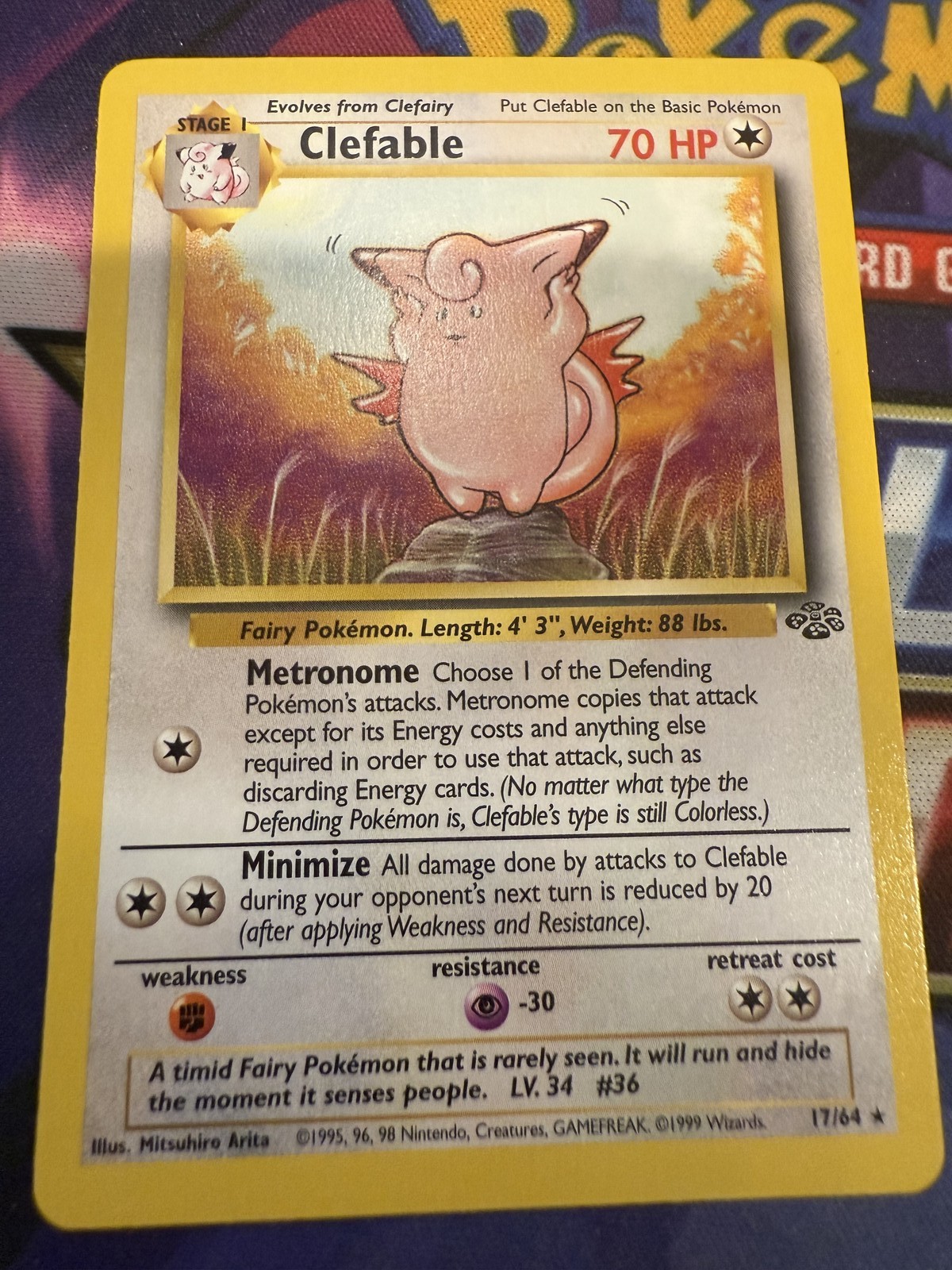 Clefable (17) Rare Jungle 17/64 NM