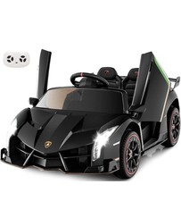 Luxury Remote Control Kids Ride On Car 2 Seater LED Lights RC Lamborghini Toy