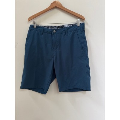 Surf and Swim Co Shorts Mens 32 Blue Multi Functional Trunk Swim Performance 