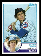 1983 Topps #305 Larry Bowa Card Chicago Cubs