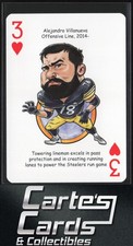 Alejandro Villanueva 2019 Hero Decks Pittsburgh Steelers Playing Cards 3H