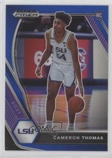 2021-22 Panini Prizm Draft Picks Variation Blue 13/199 Cameron Thomas #18 hg6